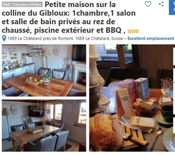 Petite Maison Sur La Colline Du Gibloux: Charming Hillside Retreat with Private Suite and Pool Le Chatelard  Exterior photo